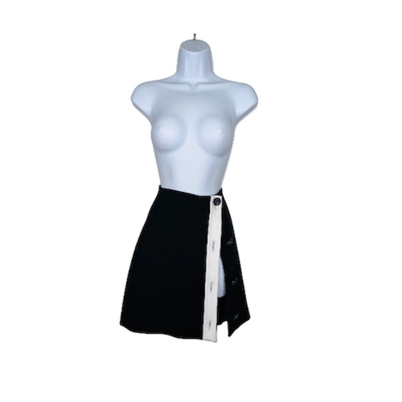 Black & White Button Down Mini Skirt By Kate Spade Size 6 - Picture 2 of 11